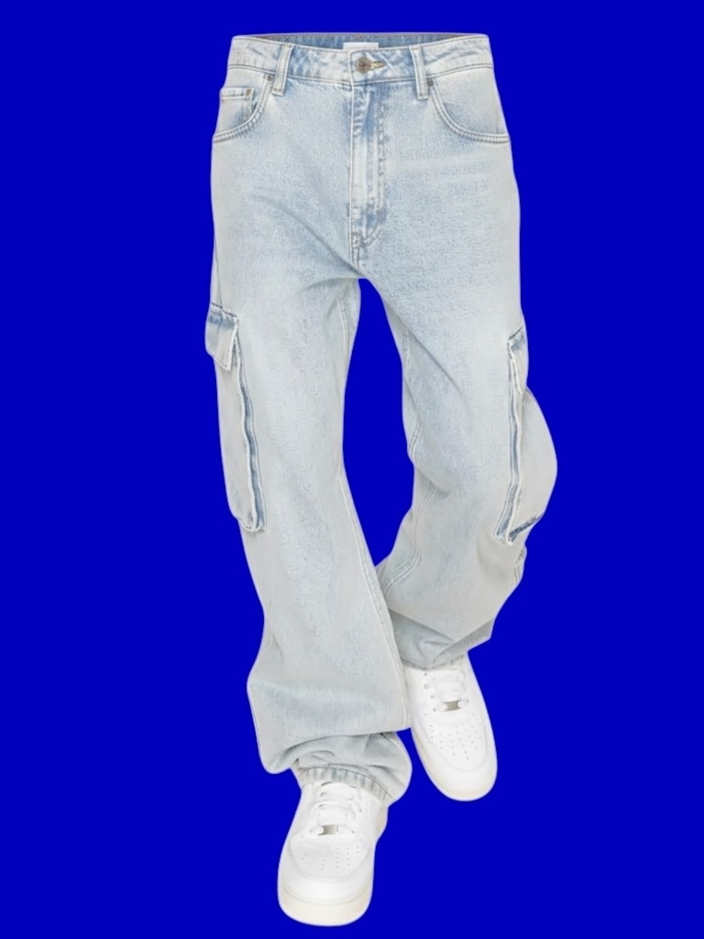 🚹 Victorious 🏆 Anchor Heavyweight Baggy Fit Cargo Jeans [CLEAN WASHED] DL901